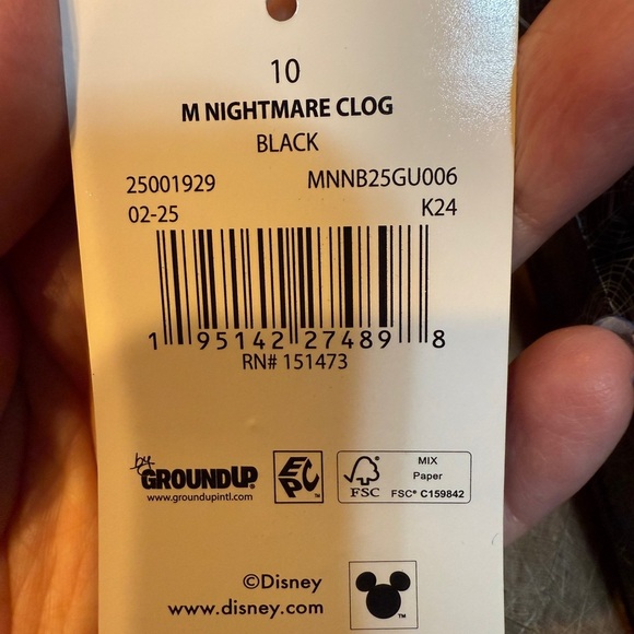 Disney Tim Burtons nightmare before Christmas, clogs, sandals, NEW Sz 10 /43 - Picture 5 of 13